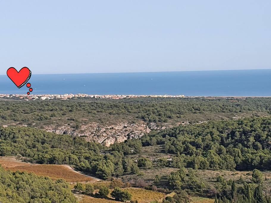 T2 Cosy A La Plage, Terrasse Vue Sur Mer Et Parking Privatif Нарбон Екстериор снимка